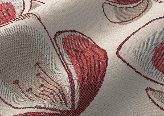 Helix, Red - Roman Blind - Image 4